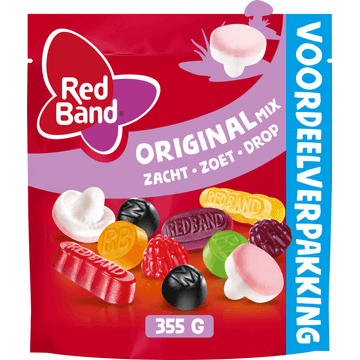 Red Band Original Mix Zacht Zoet Drop Voordeelverpakking 355 g