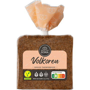 Brood van Soma Volkoren Rogge-Tarwebrood 400 g
