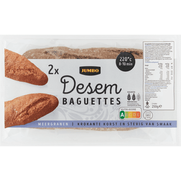 Jumbo - Desem Baguettes - Meergranen - 2 Stuks
