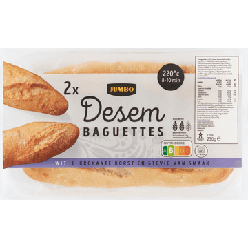 Jumbo - Desem Baguettes - Wit - 2 Stuks