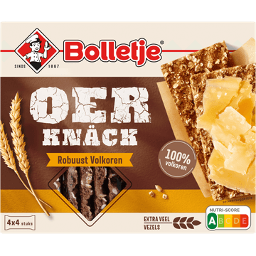 Bolletje Oerknäck Robuust Volkoren 4 x 4 Stuks 300 g