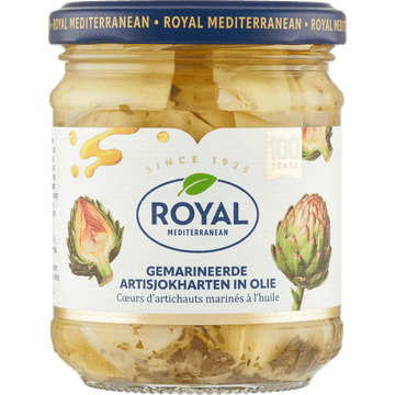 Royal Mediterranean Gemarineerde Artisjokharten in Olie 190 g