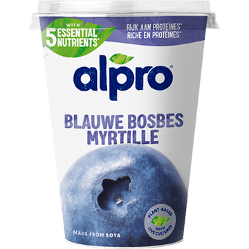 Alpro Plantaardige Variatie Op Yoghurt Bosbes 500g