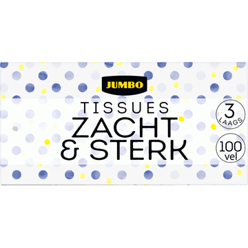 Jumbo Tissues Zacht & Sterk 3-Laags 100 Stuks