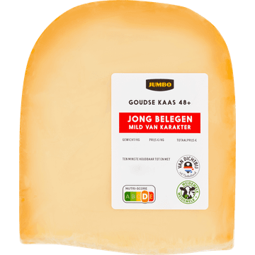 Jumbo Goudse Kaas 48+ Jong Belegen Stuk ca. 380g