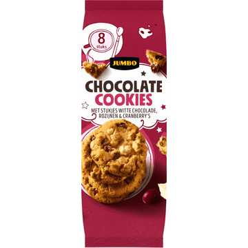 Jumbo Chocolate Cookies met Cranberry 200 g