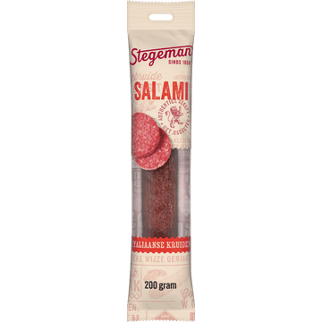 Stegeman Salami Italiaanse Kruiden 200 g