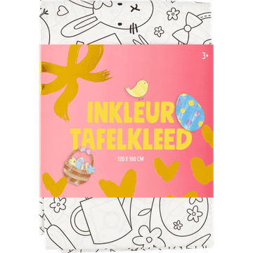 Inkleurtafelkleed Pasen 120 x 180 cm