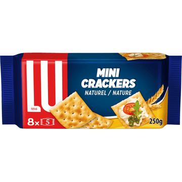 LU Mini Crackers Naturel 8 x 5 Stuks 250g