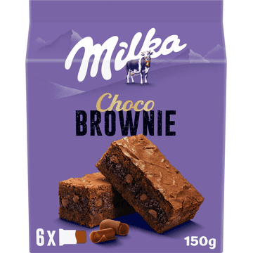 Milka Choco Brownie Chocolade Cakejes 6 Stuks 150g