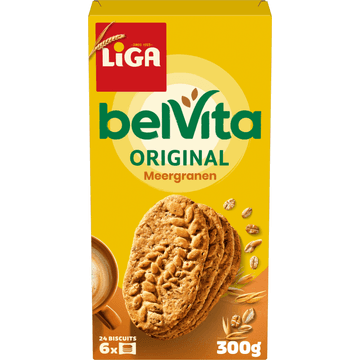Liga belVita Plain Meergranen 6x4 biscuits 300 g