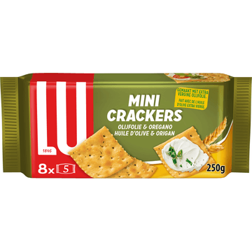 LU Mini Crackers Olijfolie & Oregano 8 x 5 Stuks 250g