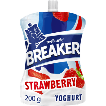 Melkunie Breaker Originals Aardbei Yoghurt 200 g