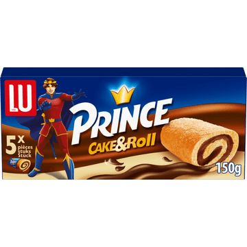 LU Prince Cake & Roll Chocolade Cakejes 5 Stuks 150 g