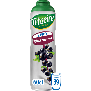 Teisseire Cassis Blackcurrant Zero Sugar 60 cl