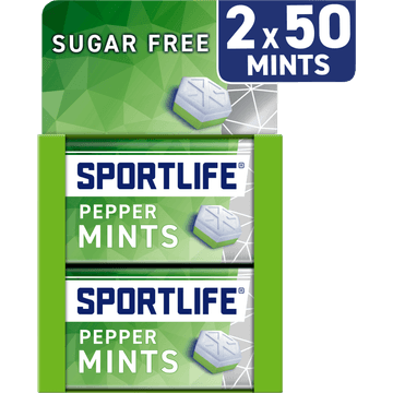 Sportlife Peppermints Suikervrij 2 x 35 g