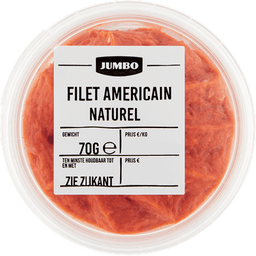 Jumbo Filet Americain Naturel 70 g