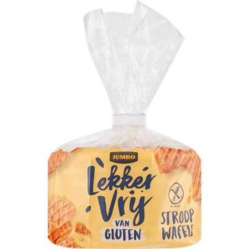 Jumbo Lekker Vrij van Gluten Stroop Wafels 240 g
