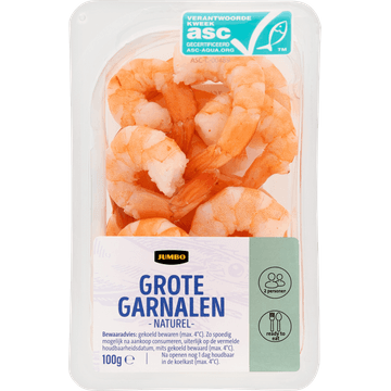 Jumbo Grote Garnalen Naturel 100 g