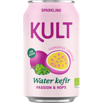Kult Sparkling Water Kefir Passion & Hops 33 cl