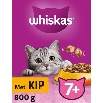 Whiskas Senior Kattenbrokken Kip doos 800 g