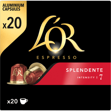 L'OR Espresso Splendente Ground Coffee 20 Stuks 104 g