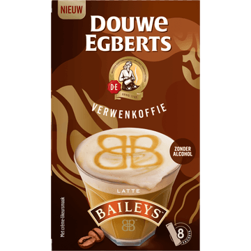 Douwe Egberts Verwenkoffie Latte Baileys 8 x 11,5 g