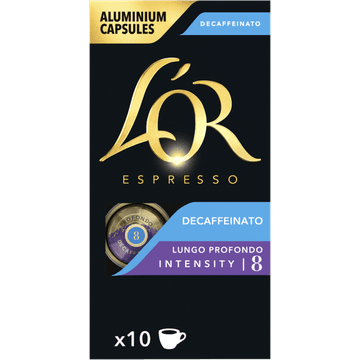 L'OR Espresso Decaffeinato Lungo Profondo 10 Capsules 52 g