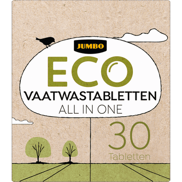 Jumbo Eco Vaatwastabletten All in One 30 Stuks