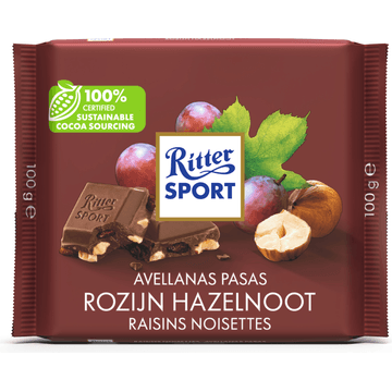 Ritter Sport Rozijn Hazelnoot 100 g