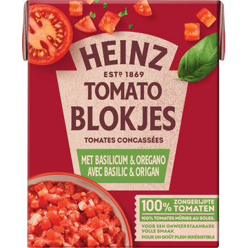 Heinz Tomaten blokjes basilicum
