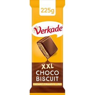 Verkade Choco Biscuitreep Karamel 225 g