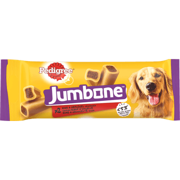 Pedigree Jumbone Medium Kauwstaaf - Rund & Gevogelte - Hondensnack - 2 Stuks