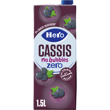 Hero Cassis No Bubbles Zero 1,5 L