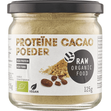 Raw Organic Food Proteïne Cacao Poeder 125 g