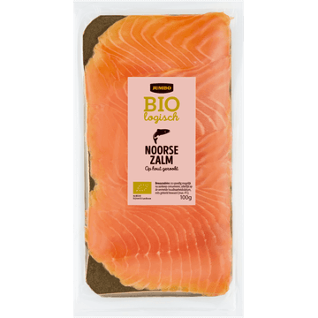 Jumbo Biologisch Noorse Zalm op Hout Gerookt 100 g