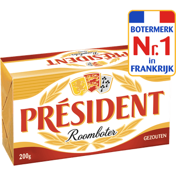 Président Roomboter Gezouten 200 g