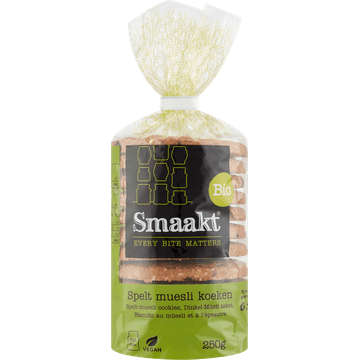 Smaakt Bio Spelt Muesli Koeken 250 g