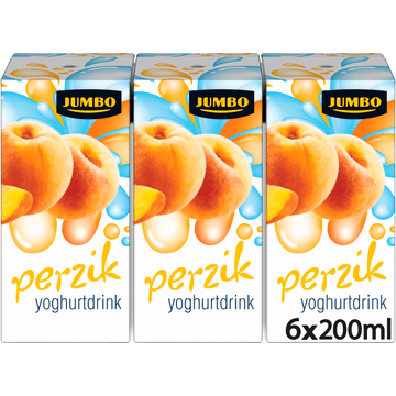 Jumbo Perzik Yoghurtdrink 6 x 200ML