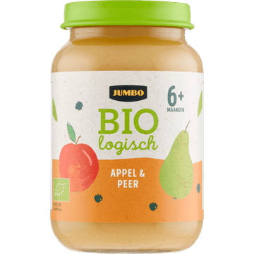 Jumbo Biologisch Babyvoeding Appel & Peer 6+ Maanden 190 g