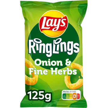 Lay's Ringlings Onion & Fine Herbs Chips 125 gr