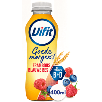 Vifit Goedemorgen! Drinkzuivel Framboos/Blauwe Bes 400 ml