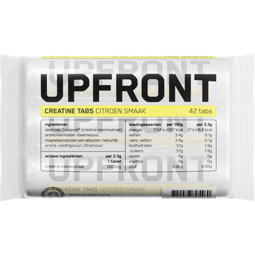 Upfront Creatine Tabletten Citroen Smaak 42 Stuks