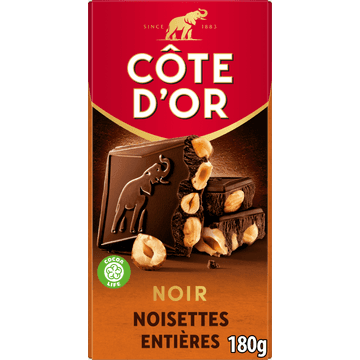Côte d'Or Bloc Pure Chocoladereep Hele Hazelnoten 180g