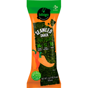 Bibigo Zeewiersnack Pittige Chili 4g