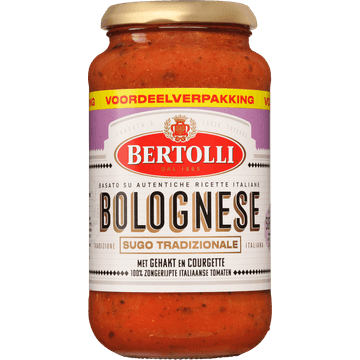 Bertolli Bolognese met Gehakt en Courgette Voordeelverpakking 500 g