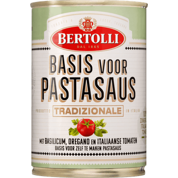 Bertolli Basis voor Pastasaus Tradizionale met Basilicum, Oregano en Italiaanse Tomaten 400 g