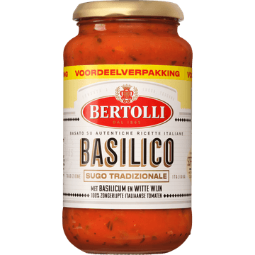 Bertolli met Basilicum en Witte Wijn Voordeelverpakking 500 g