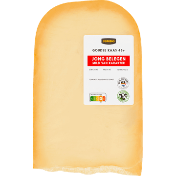 Jumbo Goudse Kaas 48+ Jong Belegen Stuk ca. 600 g