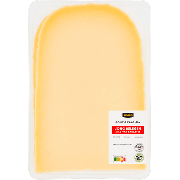 Jumbo Goudse Kaas 48+ Jong Belegen Plakken ca. 200 g